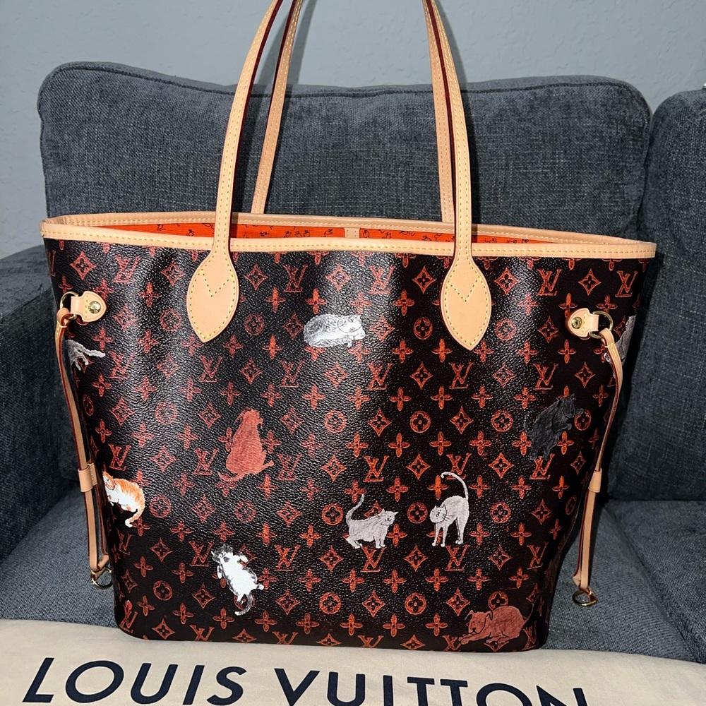 Louis Vuitton RARE Neverfull MM catogram tote bag - Picture 4 of 9